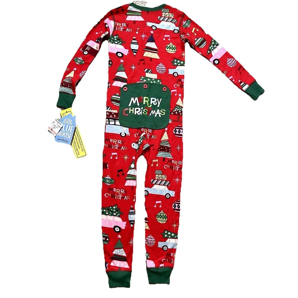 NWT Little Blue House Pajamas One Piece Button Up PJ Kids Toddler 2 Christmas